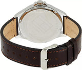 Tommy Hilfiger Shawn Multifunction Grey Dial Brown Leather Strap Watch for Men - 1791615