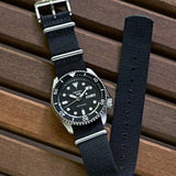 Seiko 5 Sports SKX Automatic Black Dial Black NATO Strap Watch For Men - SRPD55K3