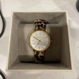 Michael Kors Pyper Three-Hand White Dial Cheetah Print Leather Strap Watch for Women - MK4751