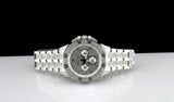 Bulova Crystal Collection Pave Silver Dial with Crystals Silver Steel Strap Watch for Men - 96C134