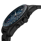 Emporio Armani Sigma Chronograph Blue Dial Black Silicone Strap Watch For Men - AR6121