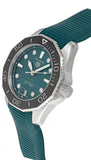 Tag Heuer Aquaracer Professional 300 Automatic Diamonds Green Dial Green Rubber Strap Watch for Women - WBP231G.FT6226