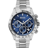 Hugo Boss Hero Sport Blue Dial Silver Steel Strap Watch for Men - 1513755