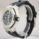 Audemars Piguet Royal Oak Offshore Diver Blue Dial Blue Rubber Strap Watch for Men - 15710ST.OO.A027CA.01