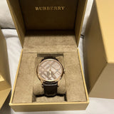 Burberry The Classic Brown Dial Brown Leather Strap Watch for Men - BU10012