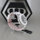 Philipp Plein The Skull White Dial White Silicone Strap Watch for Men - PWAAA1521