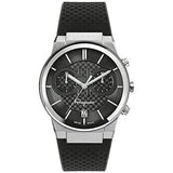 Salvatore Ferragamo Sapphire Chronograph Black Dial Black Silicone Strap Watch for Men - SFME00121