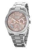 Fossil Perfect Boyfriend Taupe Dial Silver Steel Strap Watch for Women - ES4146