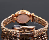 Emporio Armani Gianni T-Bar Black Dial Rose Gold Strap Watch For Women - AR11145