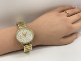 Michael Kors Portia Quartz Gold Dial Gold Steel Strap Watch For Women - MK3886