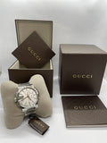 Gucci G Chrono Chronograph Silver Dial Silver Steel Strap Watch For Men - YA101201