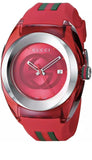 Gucci Sync XXL Quartz Red Dial Red Rubber Strap Unisex Watch -  YA137103