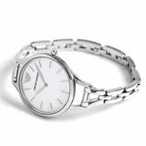 Emporio Armani Aurora Mother Of Pearl White Dial Silver Steel Strap Watch For Women - AR11054