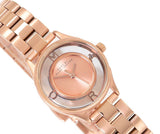 Marc Jacobs Tether Rose Gold Transparent Dial Rose Gold Stainless Steel Strap Watch for Women - MBM3417