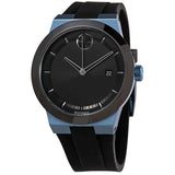 Movado Bold Fusion Black Dial Black Rubber Strap Watch for Men - 3600626