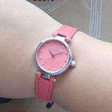 Coach Park Pink Dial Pink Leather Strap Watch for Women - 14503536