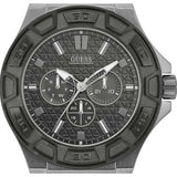 Guess Force Grey Dial Grey Rubber Strap Watch For Men - W0674G8