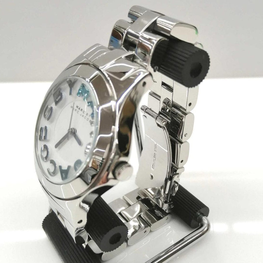 Marc Jacobs Rivera White Dial Silver Steel Strap Watch for Women - MBM3136