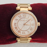 Michael Kors Skylar Rose Gold Dial Rose Gold Steel Strap Watch for Women - MK5868