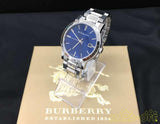 Burberry The City Blue Dial Silver Stainless Steel Strap Watch for Men - BU9031