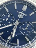 Tag Heuer Carrera Chronograph Blue Dial Silver Steel Strap Watch for Men - CBN2011.BA0642