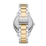 Michael Kors Layton Quartz Silver Dial Two Tone Steel Strap Watch For Women - MK6899