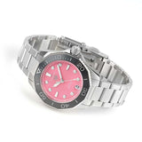 Tag Heuer Aquaracer Professional 300 Automatic Diamonds Pink Dial Silver Steel Strap Watch for Women - WBP231J.BA0618