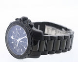 Movado Series 800 Chronograph Black Dial Black Steel Strap Watch For Men - 2600119