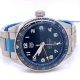 Tag Heuer Autavia Cosc GMT Automatic Blue Dial Silver Steel Strap Watch for Men - WBE511A.BA0650