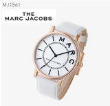 Marc Jacobs Roxy White Dial White Leather Strap Watch for Women - MJ1561