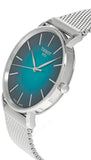 Tissot Everytime Gent Green Dial Silver Mesh Bracelet Watch for Men - T143.410.11.091.00