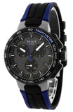 Tissot T Race Cycling Black Dial Two Tone Rubber Strap Watch For Men - T111.417.37.441.06