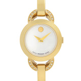 Movado Rondiro Mother of Pearl Dial Gold Steel Strap Watch For Women - 0606889