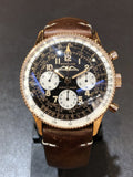 Breitling Navitimer 1959 Edition Black Dial Brown Leather Strap Watch for Men - RB0910371B1X1