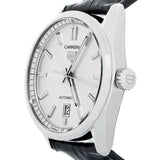 Tag Heuer Carrera Date Silver Dial Black Leather Strap Watch for Men - WBN2111.FC6505