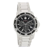 Movado Series 800 Chronograph Black Dial Silver Steel Strap Watch For Men - 2600142