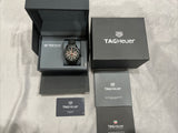 Tag Heuer Carrera Automatic Chronograph Black Dial Black Steel Strap Watch for Men - CBG2090.BH0661