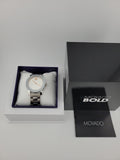 Movado Bold Silver Dial Silver Steel Strap Watch For Women - 3600084