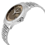 Gucci G Timeless Brown Dial Silver Steel Strap Watch For Women - YA126503