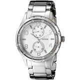 Guess Siren White Dial Silver Steel Strap Watch for Women - W0442L1