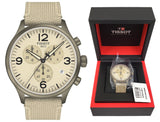 Tissot Chrono XL Beige Diag Beige NATO Strap Watch For Men - T116.617.37.267.01