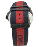 Gucci Dive Blue & Red Dial Blue & Red Nylon Strap Watch For Men - YA136214