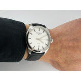 Tissot T Classic PR 100 White Dial Black Leather Strap Watch for Men - T101.410.16.031.00