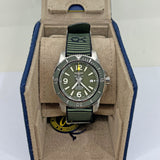 Breitling Superocean Automatic 44mm Outerknown Green Dial Green Nylon Strap Watch for Men - A17367A11L1W1