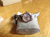 Burberry The City Pink Dial Brown Leather Strap Watch for Women - BU9236