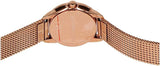 Calvin Klein Minimal White Dial Rose Gold Mesh Bracelet Watch for Women - K3M23626