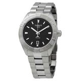 Tissot PR 100 Sport Quartz Black Dial Silver Steel Strap Watch For Men - T101.610.11.051.00