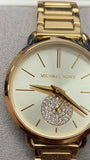 Michael Kors Portia Quartz Gold Dial Gold Steel Strap Watch For Women - MK3838