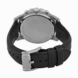 Fossil Grant Chronograph Black Dial Black Leather Strap Watch for Men - FS4812