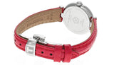 Tissot Bellissima Small Lady Crystals Mother of Pearl Dial Red Leather Strap Watch For Women - T126.010.66.113.00